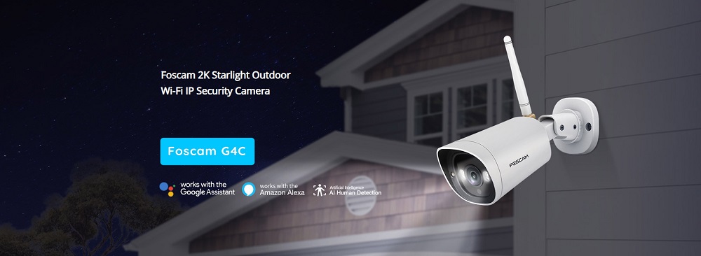 Foscam - Caméra IP Wifi extérieure 4MP - G4C - Caméra de surveillance - LDLC