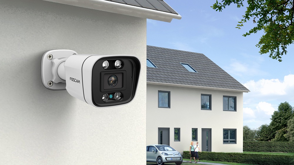  FOSCAM Cámaras IP POE de seguridad 4K 8MP, T8EP UltraHD Cámara  de seguridad de vigilancia para el hogar al aire libre con audio  bidireccional, visión nocturna a color de 66 pies